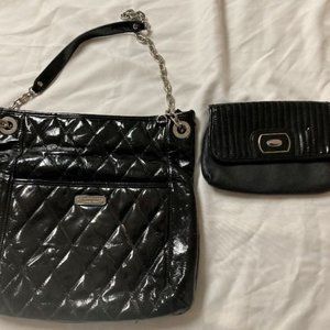 Grace Adele Black Pair: Alex Purse, Reese Clutch